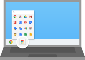 Botão iniciar do Google Chrome no Windows Botão iniciar do Google Chrome no Windows