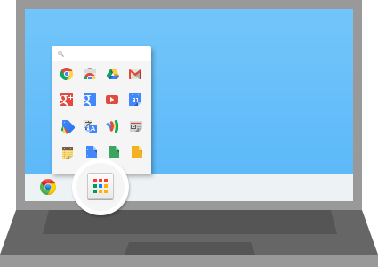 Botão iniciar do Google no Windows?